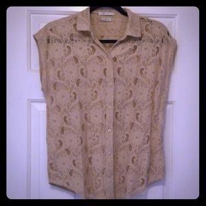 VanHeusen Studio * Lace Eyelet Top